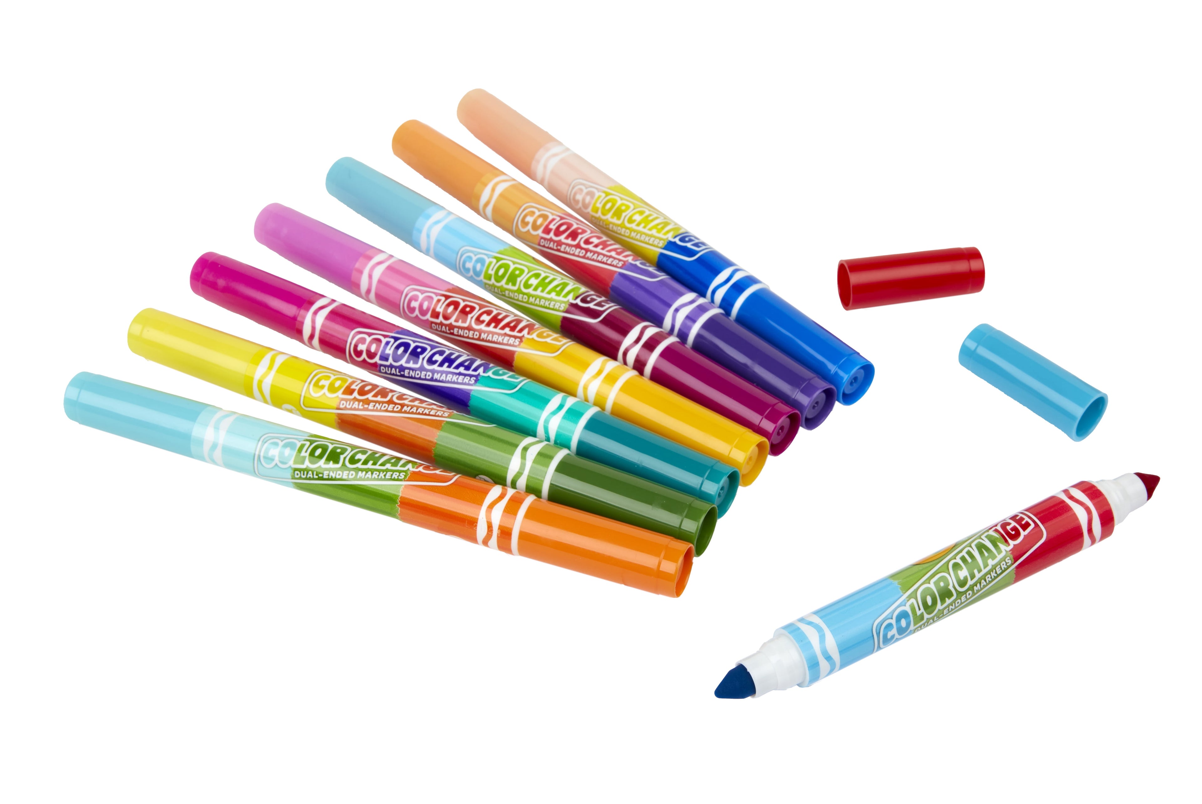 Crayola Color Changing Dual Tip Broad Line Markers, 8 Ct, School Supplies for Kids and Teachers, Gift