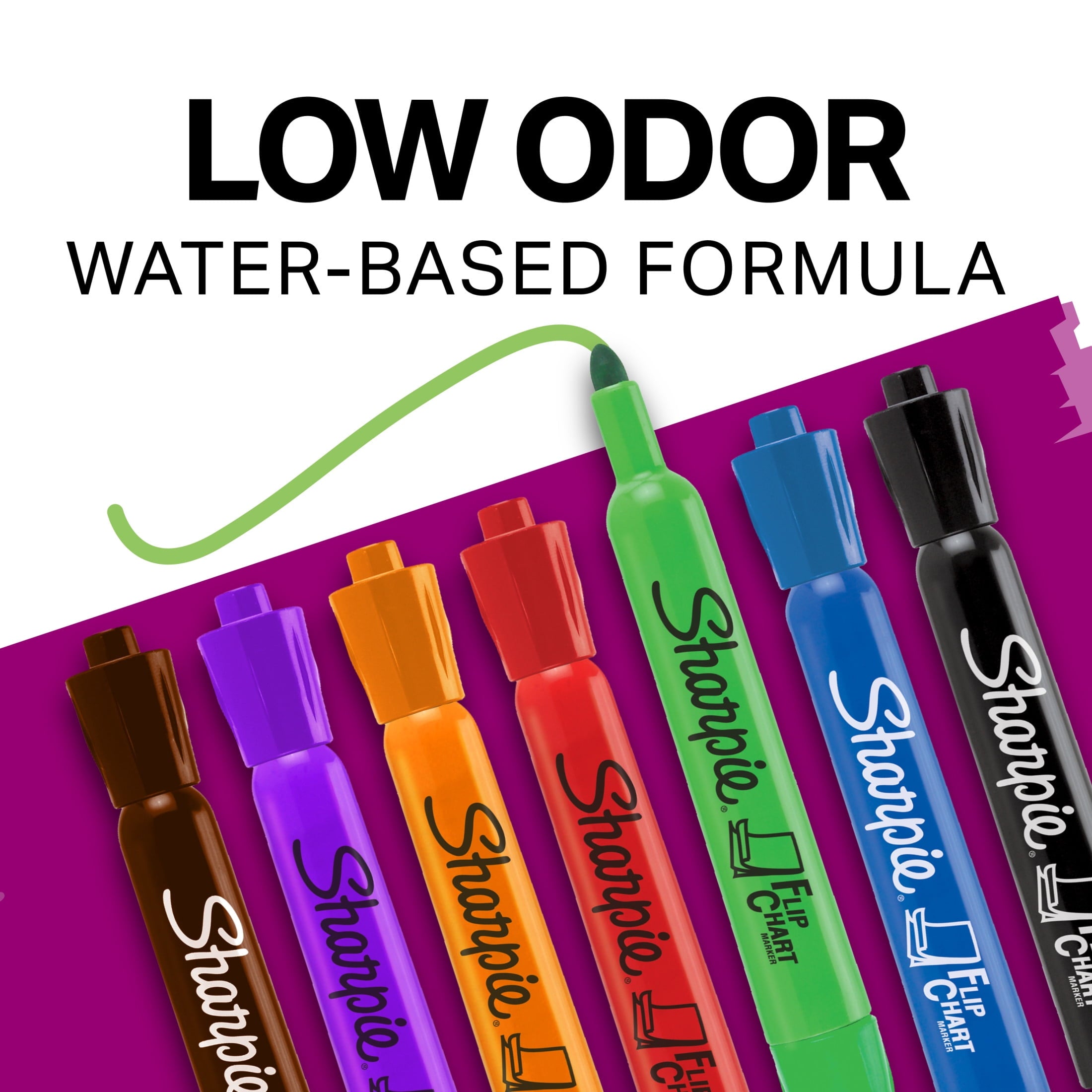 Sharpie Flip Chart Markers, Bullet Tip, Assorted Colors, 8 Pack