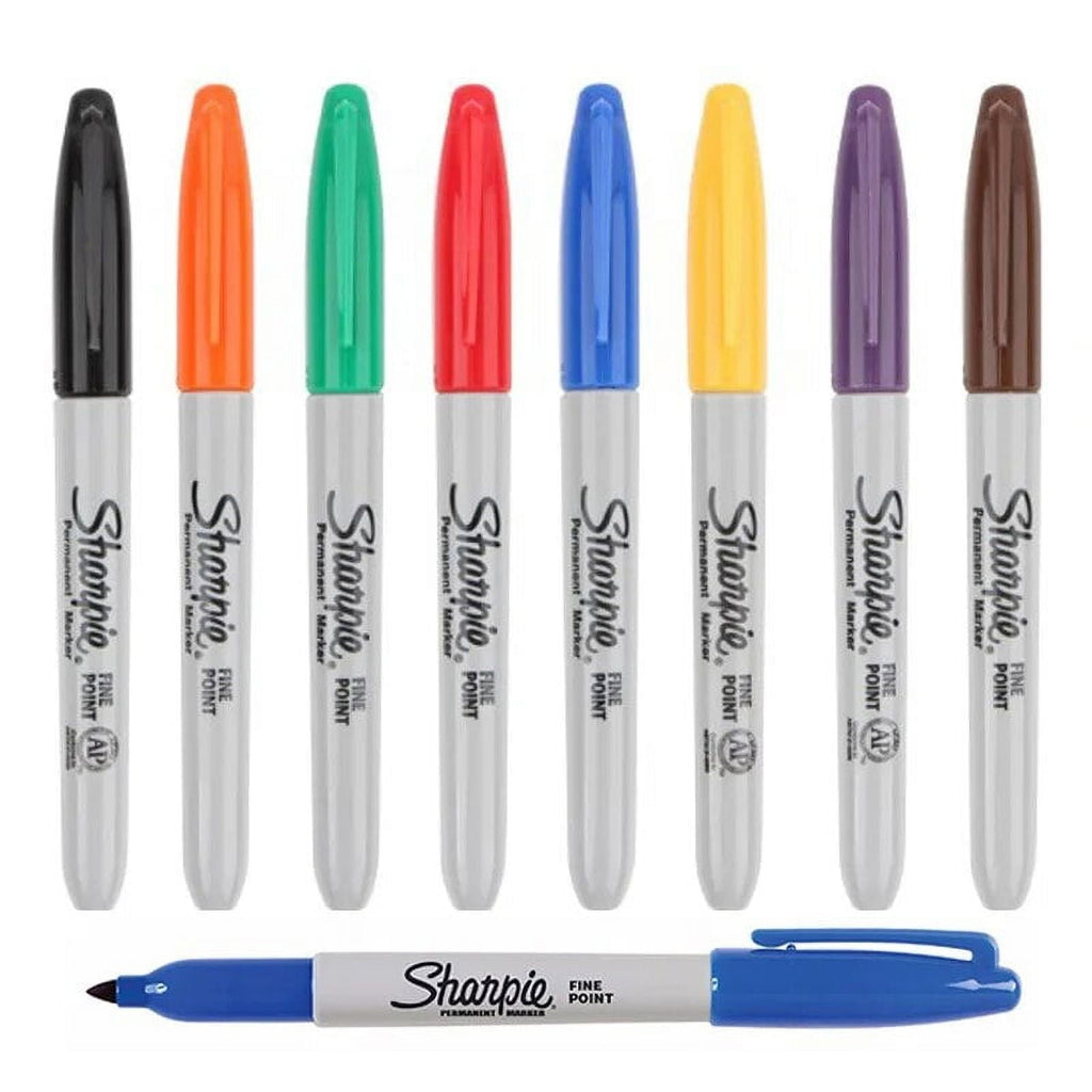 11 Colors Sharpie Paint Marker Waterproof Fine Point 1mm Permanent Art Dust-free Marker Pen Creative Doodling Writing Stationery yellow