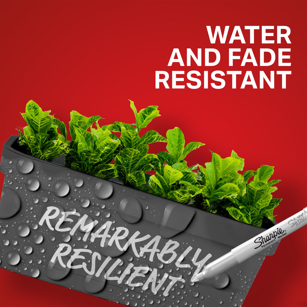 Sharpie Metallic Permanent Markers, Fine Point, Assorted Metallic, 3 Count