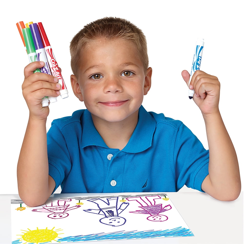 Cra-Z-Art Classic Multicolor Broad Line Washable Markers, 10 Count, School Supplies