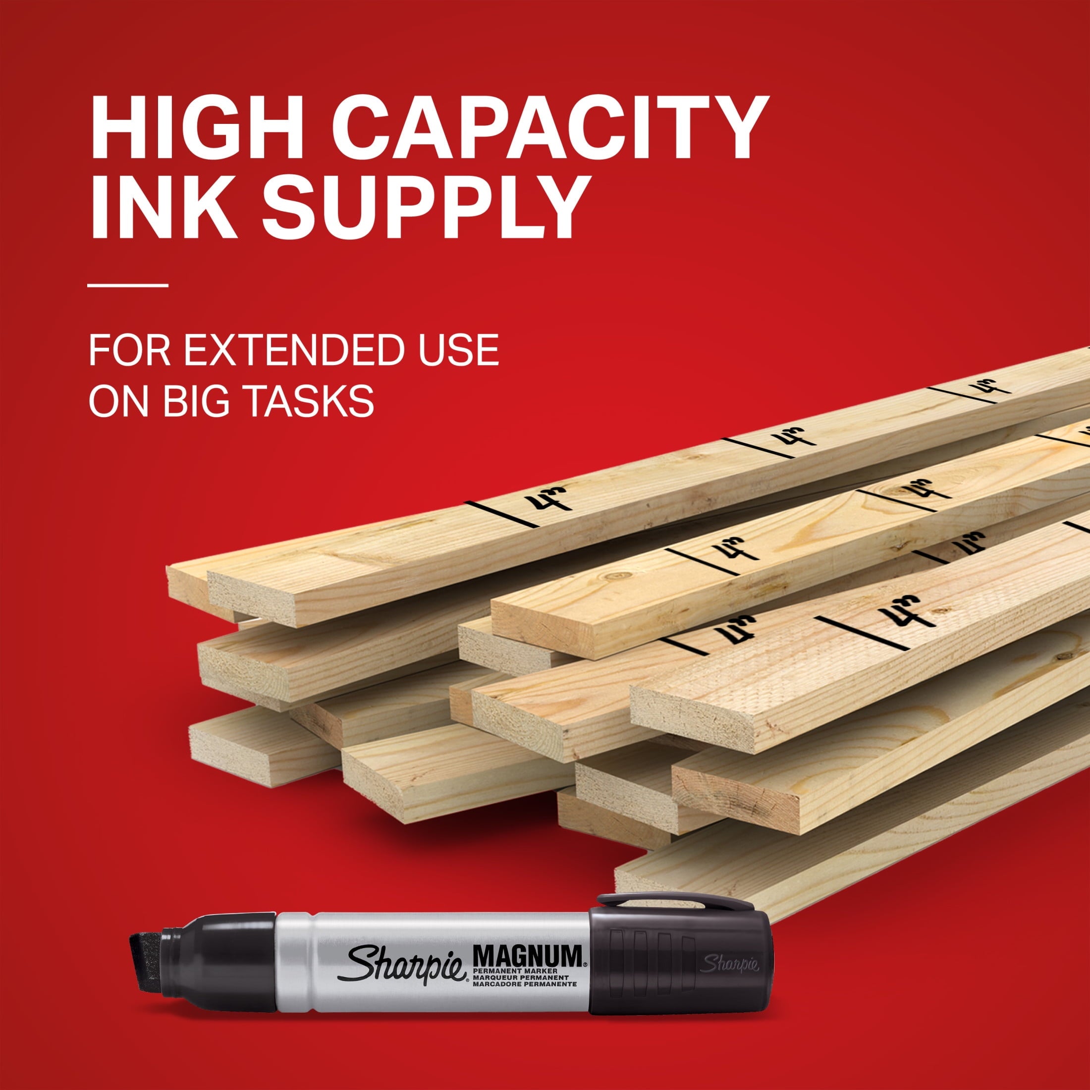 Sharpie Magnum 44 Marker, Red