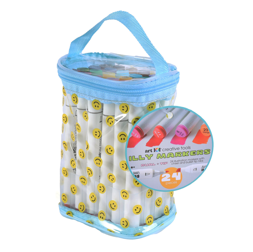 Art 101 Illy Markers in Pouch-Back to School, All Ages, 24 Count