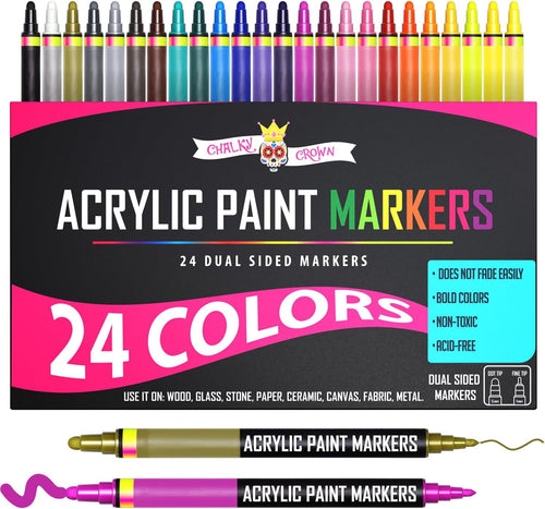 Chalky Crown Acrylic Markers 24 Pack