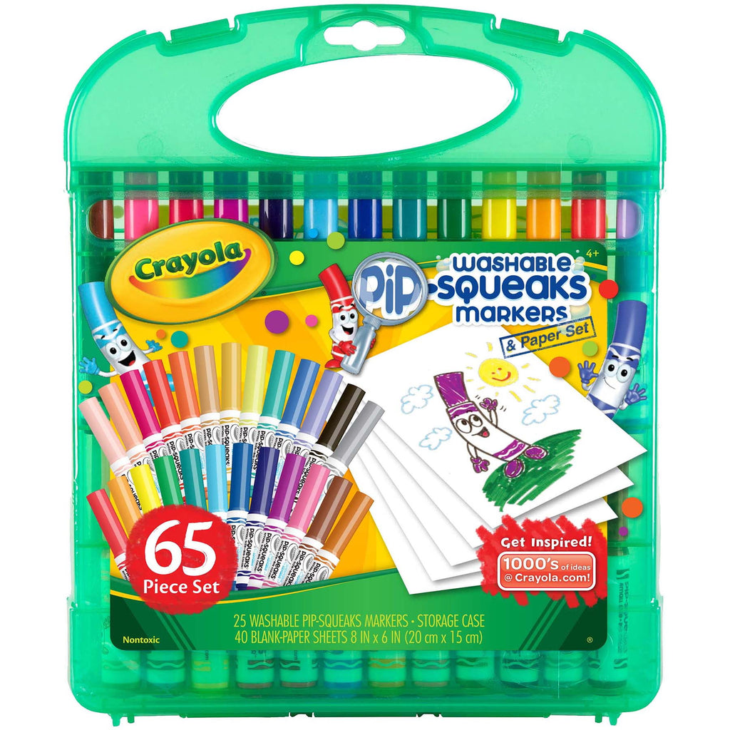 Crayola Pip Squeaks Washable Markers Set, Arts and Crafts Set, Gift for Kids, Ages 4, 5, 6, 7