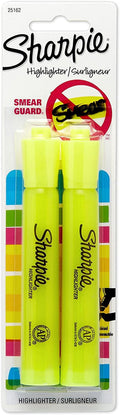 Sharpie 25162PP Accent Tank-Style Highlighter Fluorescent Yellow 2-Pack