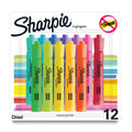 Sharpie Tank Highlighters, Assorted, Chisel Tip, 12 Count