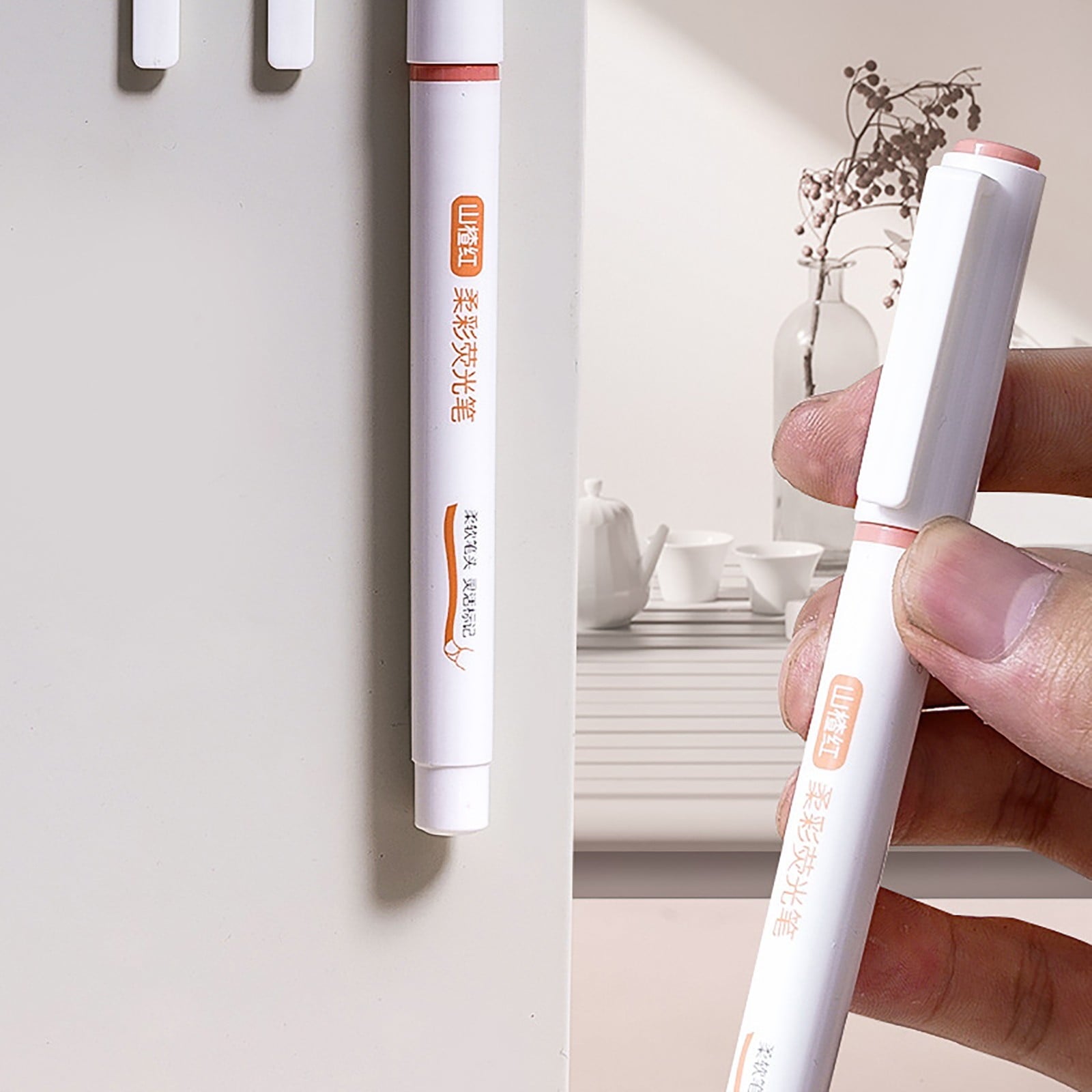 WUXIAB Colors Pens,Planner Markers,Highlighter Pens Projects Supplies Smooth Gliding Markers,Translucent Ink Pens,Highlighters For Bible Journaling,Note Taking And Card Decorating,Office Use,6 Pack