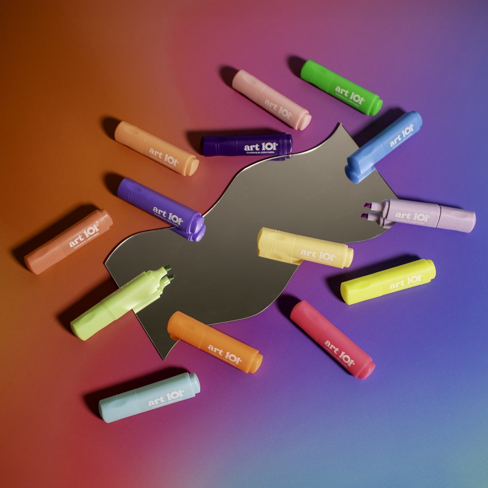 Art 101 Creative Tools Funky Chunky Mini Markers, Coloring Set for Children to Adults